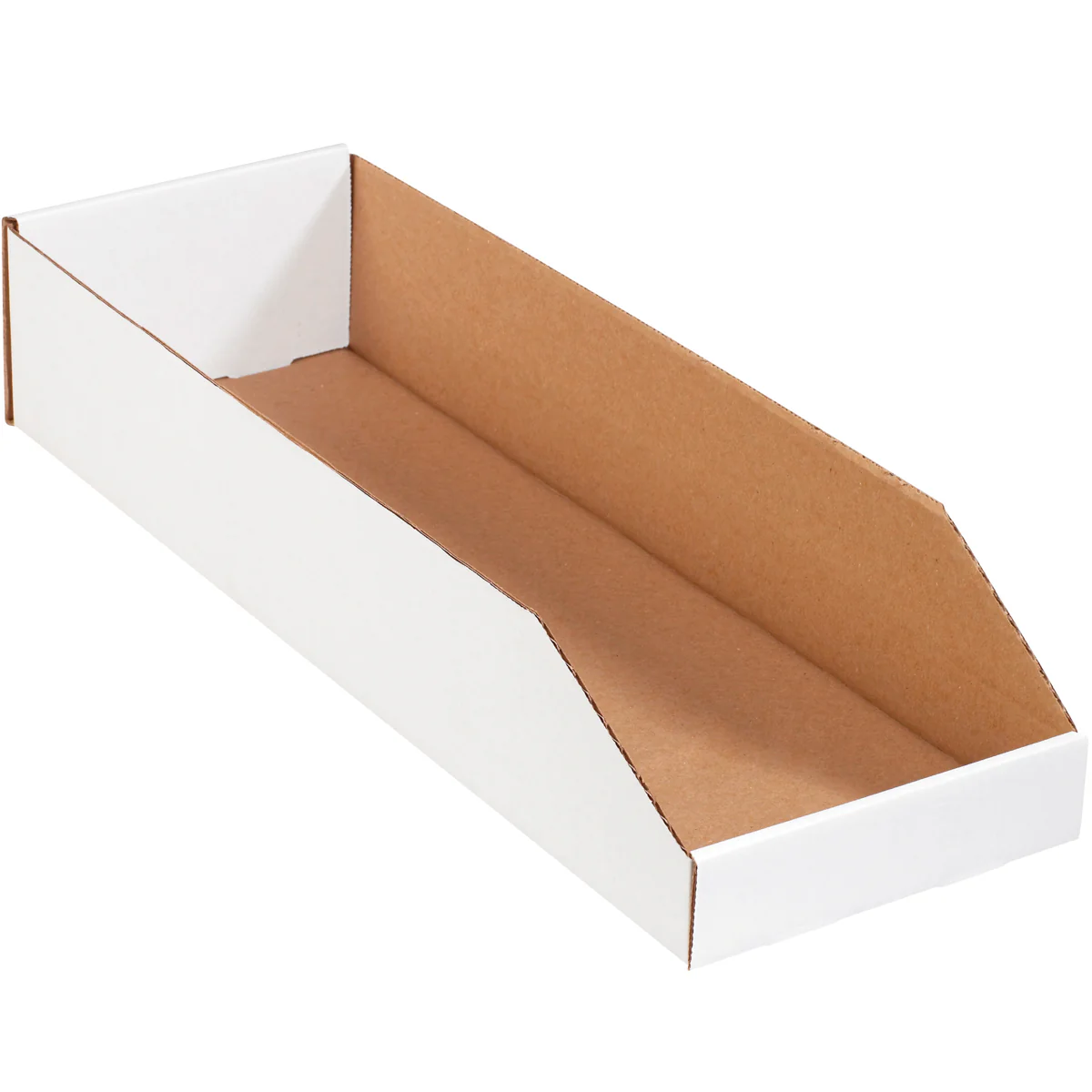 Open Top White Bin Boxes